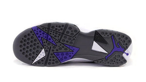 JORDAN BRAND AIR JORDAN 7 RETRO "FLINT" "MICHAEL JORDAN" WHITE/VARSITY PURPLE/FLINT GREY/BLACK 4