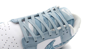 NIKE (WMNS) DUNK LOW ESS "PAISELY PACK" WHITE/WORN BLUE/WHITE/WORN BLUE 6
