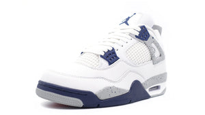 JORDAN BRAND AIR JORDAN 4 RETRO "MIDNIGHT NAVY" "MICHAEL JORDAN" WHITE/MIDNIGHT NAVY/LIGHT SMOKE GREY/FIRE RED 1
