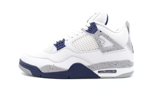 JORDAN BRAND AIR JORDAN 4 RETRO "MIDNIGHT NAVY" "MICHAEL JORDAN" WHITE/MIDNIGHT NAVY/LIGHT SMOKE GREY/FIRE RED 3