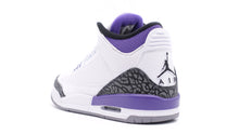 画像をギャラリービューアに読み込む, JORDAN BRAND AIR JORDAN 3 RETRO GS &quot;DARK IRIS&quot; &quot;MICHAEL JORDAN&quot; WHITE/BLACK/DARK IRIS/VIOLET HAZE 2