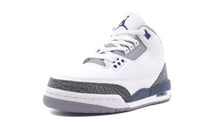 画像をギャラリービューアに読み込む, JORDAN BRAND AIR JORDAN 3 RETRO GS &quot;MIDNIGHT NAVY&quot; &quot;MICHAEL JORDAN&quot; WHITE/MIDNIGHT NAVY/CEMENT GREY/BLACK 1