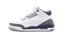 画像をギャラリービューアに読み込む, JORDAN BRAND AIR JORDAN 3 RETRO GS &quot;MIDNIGHT NAVY&quot; &quot;MICHAEL JORDAN&quot; WHITE/MIDNIGHT NAVY/CEMENT GREY/BLACK 3