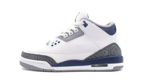 JORDAN BRAND AIR JORDAN 3 RETRO GS "MIDNIGHT NAVY" "MICHAEL JORDAN" WHITE/MIDNIGHT NAVY/CEMENT GREY/BLACK 3