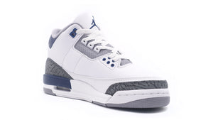 JORDAN BRAND AIR JORDAN 3 RETRO GS "MIDNIGHT NAVY" "MICHAEL JORDAN" WHITE/MIDNIGHT NAVY/CEMENT GREY/BLACK 5