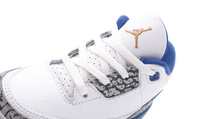 JORDAN BRAND JORDAN 3 RETRO TD "WIZARDS" "MICHAEL JORDAN" WHITE/METALLIC COPPER/TRUE BLUE 6