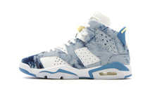 画像をギャラリービューアに読み込む, JORDAN BRAND AIR JORDAN 6 RETRO GS &quot;WASHED DENIM&quot; &quot;MICHAEL JORDAN&quot; WHITE/DUTCH BLUE/CITRON TINT/BLACK 3