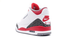 画像をギャラリービューアに読み込む, JORDAN BRAND AIR JORDAN 3 RETRO &quot;FIRE RED&quot; &quot;MICHAEL JORDAN&quot; WHITE/FIRE RED/BLACK/CEMENT GREY 2