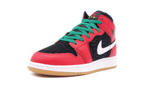 画像をギャラリービューアに読み込む, JORDAN BRAND AIR JORDAN 1 MID SE GS &quot;MICHAEL JORDAN&quot; BLACK/FIRE RED/WHITE/MALACHITE 1
