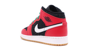JORDAN BRAND AIR JORDAN 1 MID SE GS "MICHAEL JORDAN" BLACK/FIRE RED/WHITE/MALACHITE 2