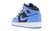 画像をギャラリービューアに読み込む, JORDAN BRAND AIR JORDAN 1 MID GS &quot;MICHAEL JORDAN&quot; UNIVERSITY BLUE/BLACK/WHITE 2