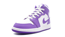 画像をギャラリービューアに読み込む, JORDAN BRAND AIR JORDAN 1 MID GS &quot;MICHAEL JORDAN&quot; PURPLE VENOM/WHITE 1