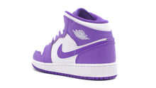 画像をギャラリービューアに読み込む, JORDAN BRAND AIR JORDAN 1 MID GS &quot;MICHAEL JORDAN&quot; PURPLE VENOM/WHITE 2