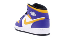 画像をギャラリービューアに読み込む, JORDAN BRAND AIR JORDAN 1 MID GS &quot;MICHAEL JORDAN&quot; DARK CONCORD/TAXI/WHITE/BLACK 2
