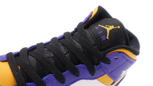 画像をギャラリービューアに読み込む, JORDAN BRAND AIR JORDAN 1 MID GS &quot;MICHAEL JORDAN&quot; DARK CONCORD/TAXI/WHITE/BLACK 6
