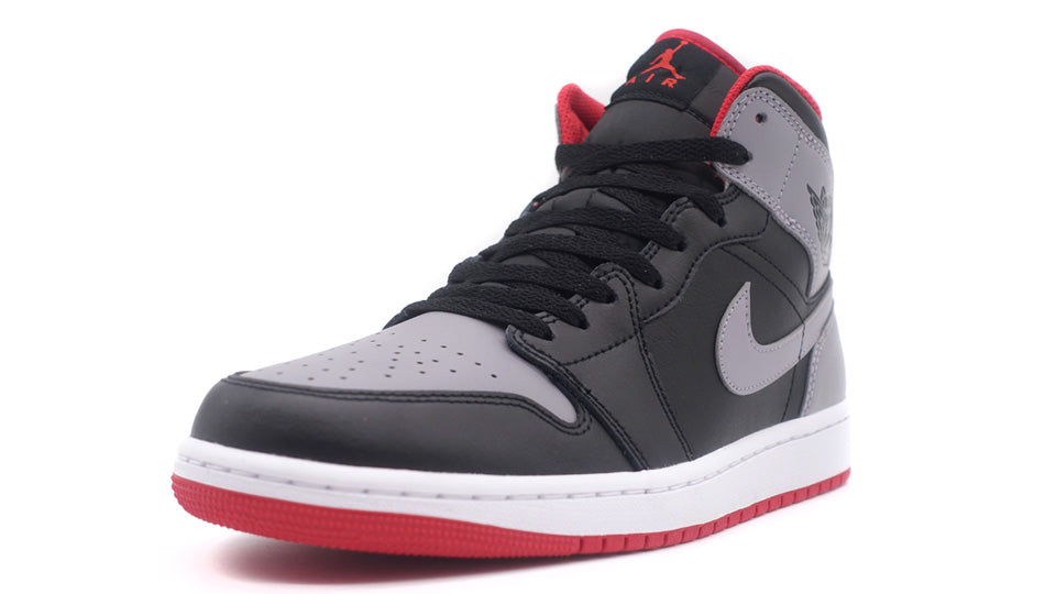 Air jordan 1 mid black red grey top