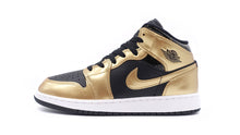 画像をギャラリービューアに読み込む, JORDAN BRAND AIR JORDAN 1 MID SE GS &quot;MICHAEL JORDAN&quot; BLACK/METALLIC GOLD/WHITE 3