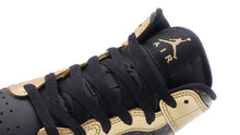画像をギャラリービューアに読み込む, JORDAN BRAND AIR JORDAN 1 MID SE GS &quot;MICHAEL JORDAN&quot; BLACK/METALLIC GOLD/WHITE 6