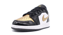画像をギャラリービューアに読み込む, JORDAN BRAND AIR JORDAN 1 LOW SE GS &quot;MICHAEL JORDAN&quot; BLACK/METALLIC GOLD/WHITE 1