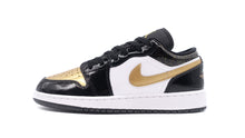 画像をギャラリービューアに読み込む, JORDAN BRAND AIR JORDAN 1 LOW SE GS &quot;MICHAEL JORDAN&quot; BLACK/METALLIC GOLD/WHITE 3