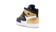 画像をギャラリービューアに読み込む, JORDAN BRAND SKY JORDAN 1 TD &quot;MICHAEL JORDAN&quot; BLACK/METALLIC GOLD/WHITE 2