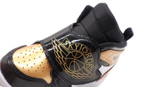 画像をギャラリービューアに読み込む, JORDAN BRAND SKY JORDAN 1 TD &quot;MICHAEL JORDAN&quot; BLACK/METALLIC GOLD/WHITE 6
