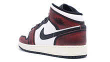 画像をギャラリービューアに読み込む, JORDAN BRAND AIR JORDAN 1 MID SE GS &quot;MICHAEL JORDAN&quot; BLACK/INFRARED/WHITE/SAIL 2