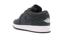 画像をギャラリービューアに読み込む, JORDAN BRAND AIR JORDAN 1 LOW GS &quot;BLACK ELEPHANT&quot; &quot;MICHAEL JORDAN&quot; OFF NOIR/BLACK/WHITE/BLACK 2
