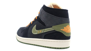 JORDAN BRAND AIR JORDAN 1 MID SE CRAFT "MICHAEL JORDAN" ANTHRACITE/SKY J LIGHT OLIVE/BLAVK 2