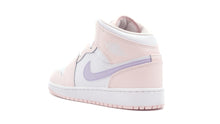 画像をギャラリービューアに読み込む, JORDAN BRAND AIR JORDAN 1 MID GS &quot;MICHAEL JORDAN&quot; PINK WASH/VIOLET FROST/WHITE 2