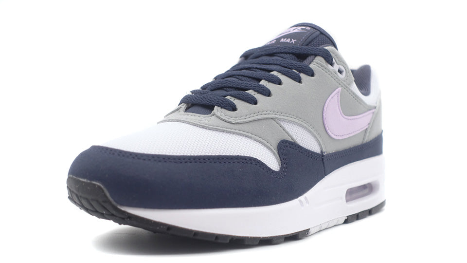 NIKE AIR MAX 1 FOOTBALL GREY LILAC BLOOM THUNDER BLUE