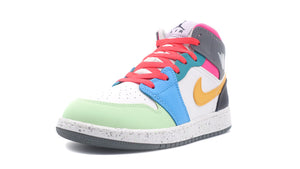 JORDAN BRAND AIR JORDAN 1 MID GS "MICHAEL JORDAN" WHITE/TAXI/DARK SHADW/HYPER PINK 1