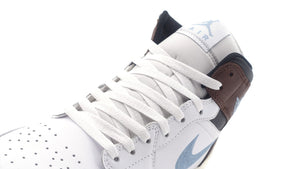 JORDAN BRAND AIR JORDAN 1 MID SE "MICHAEL JORDAN" WHITE/BLUE GREY/BLACK/SAIL 6