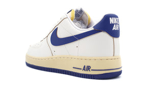 NIKE (WMNS) AIR FORCE 1 '07 "ATHLETIC DEPARTMENT PACK" SAIL/DEEP ROYAL BLUE/PALE VANILLA/GOLD SUEDE/WHITE 2