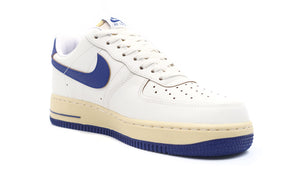 NIKE (WMNS) AIR FORCE 1 '07 "ATHLETIC DEPARTMENT PACK" SAIL/DEEP ROYAL BLUE/PALE VANILLA/GOLD SUEDE/WHITE 5