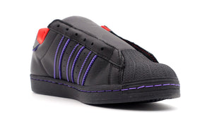 adidas SUPERSTAR LACELESS "BLOODY ANGLE" CORE BLACK/CORE BLACK/RED 5