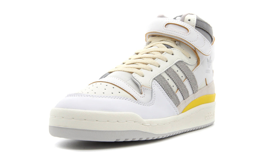 adidas FORUM 84 HI FTWR WHITE/MEDIUM GREY HEATHER/SOLID GREY/YELLOW