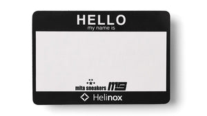 GOODS Helinox HELLO MY NAME IS PATCH "Winiche & Co. x mita sneakers"