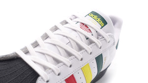 adidas SUPERSTAR "RAGGAE PACK" FTWR WHITE/YELLOW/COLLEGE GREEN 6