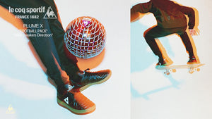mita sneakers Direction le coq sportif PLUME X "FOOTBALL PACK"　BLK/GUM8