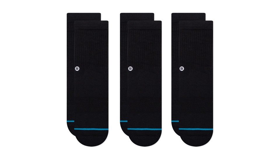 STANCE ICON ST KIDS 3 PACK BLACK 1