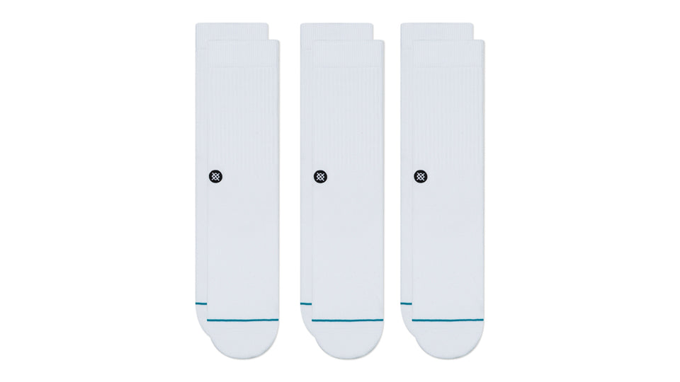 STANCE ICON 3 PACK WHITE 1