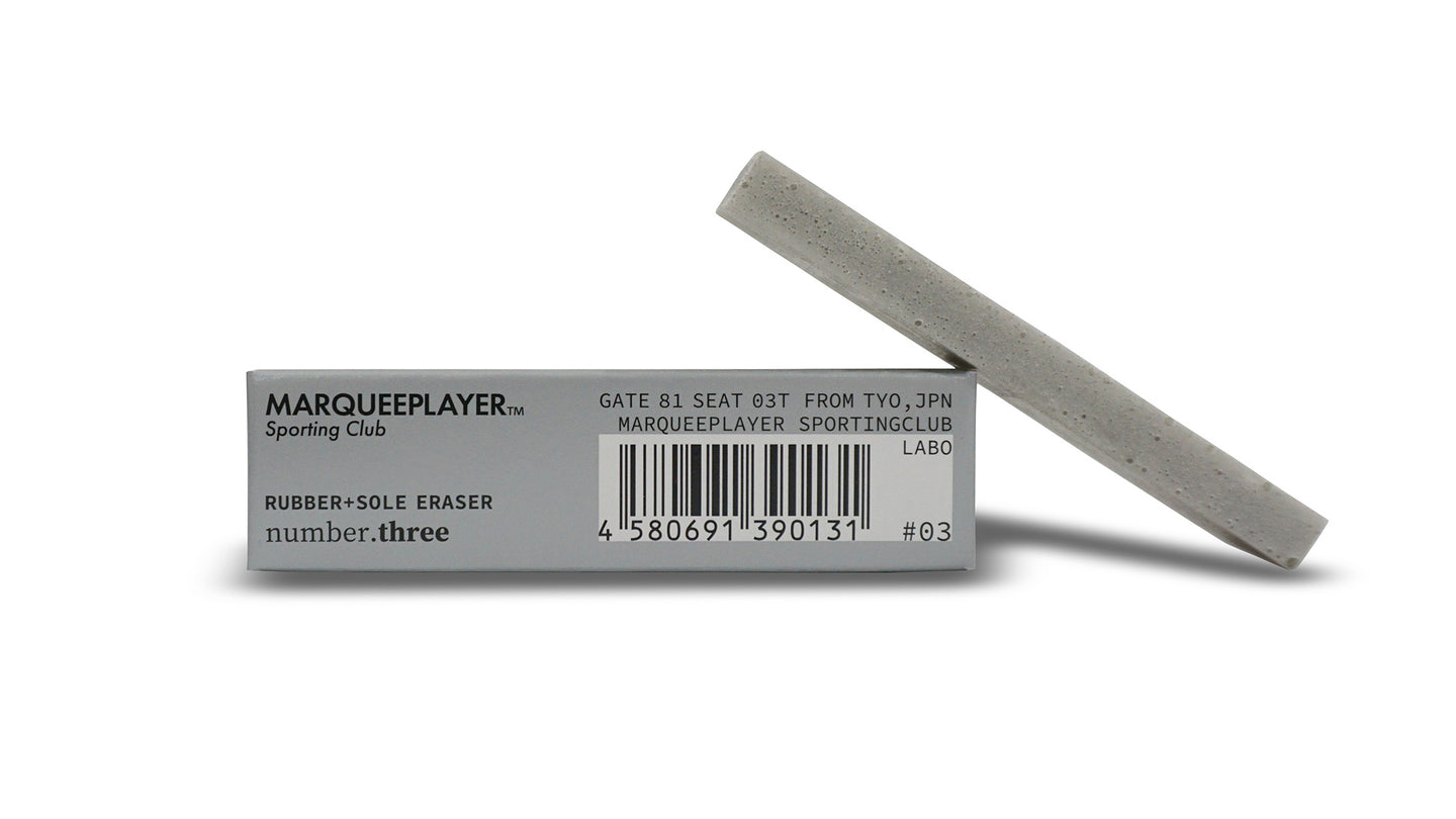 MARQUEE PLAYER RUBBER+SOLE ERASER NUMBER.THREE