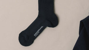 MARQUEE PLAYER HYBRID RIB SOCKS "Made in JAPAN" CHARCOAL 3