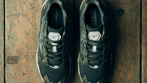 MIZUNO WAVE RIDER 10 "FIRE PHOENIX" "MAHARISHI" KHAKI/BEIGE/KHAKI 8