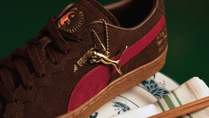 Puma SUEDE STAPLE "THE EAST WEST IVY COLLECTION" "STAPLE PIGEON" DARK CHOCOLATE/RHUBARB 8