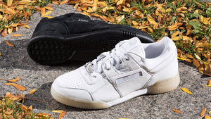 Reebok WORKOUT PLUS "Dime" FTWR WHITE/SILVER METALLIC/STUCCO 7