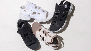 Reebok INSTAPUMP FURY SANDAL ZIP BLACK/WHITE/PURE GREY/SILVER METALLIC 7