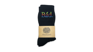 FoxtrotUniform BAD APPLE SOCKS "BAD APPLE COLLECTION" "Thinking Different" BLACK/SPECTRUM 1