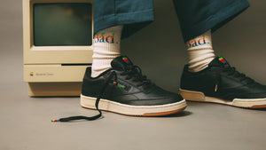 FoxtrotUniform BAD APPLE SOCKS "BAD APPLE COLLECTION" "Thinking Different" BLACK/SPECTRUM 2